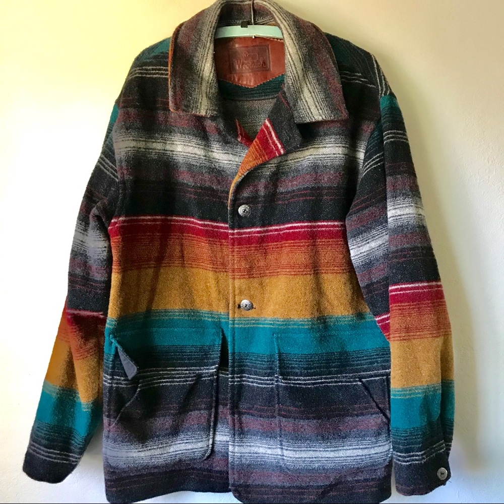 Woolrich Blanket Coat Vintage - Picture 1 of 11